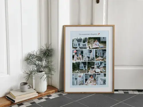 Collage photo pendaison de crémaillère