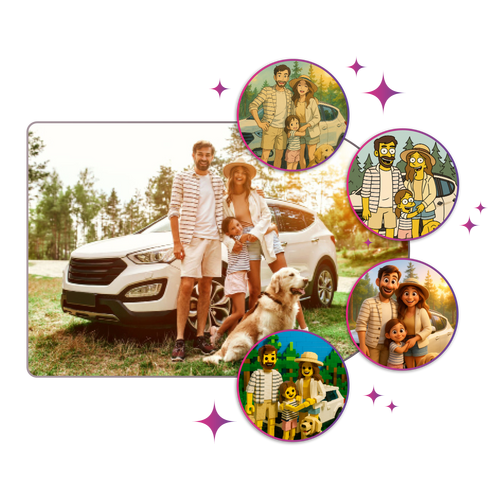 Conversion photo en style anime – autres styles