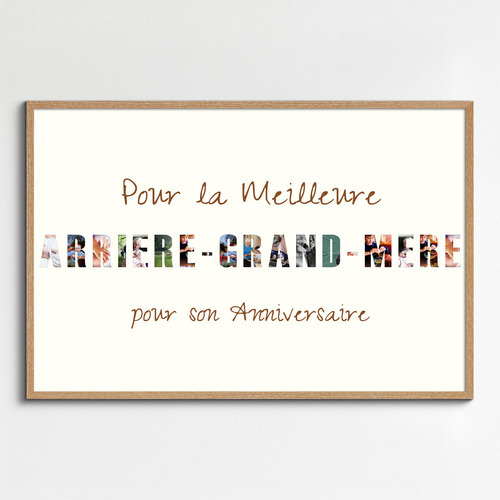 Photos en texte collage pour la meilleure AR grand mere anniversaire