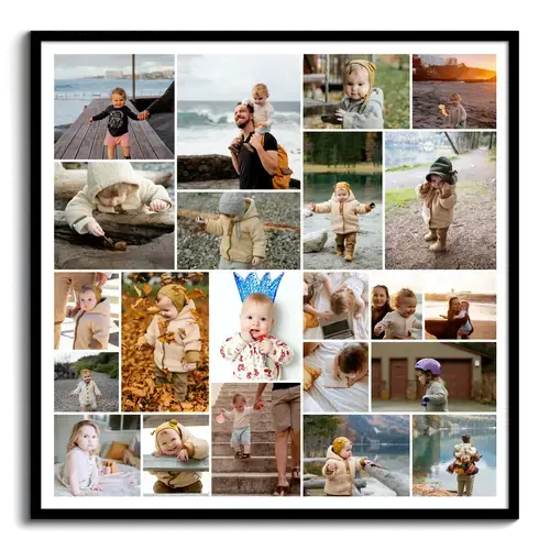 Créer votre poster collage photo familial personnalisé