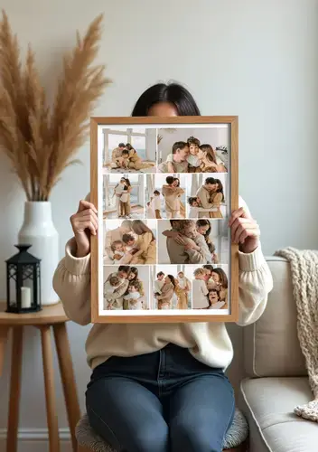 Personalisierte Familiencollage als Poster