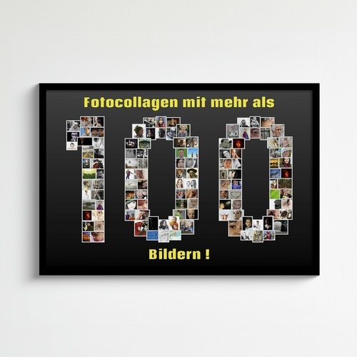 Collage mit vielen Bildern erstellen mit individuellem Text und Design