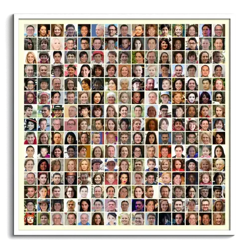 Créez une mosaïque photo carrée - plus de 220 images personnalisables