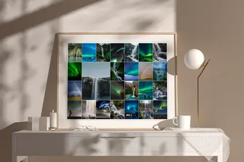 Phénomènes naturels en collage premium