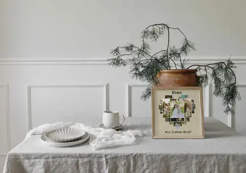 Fotocollage Herz "Mama wir lieben dich"