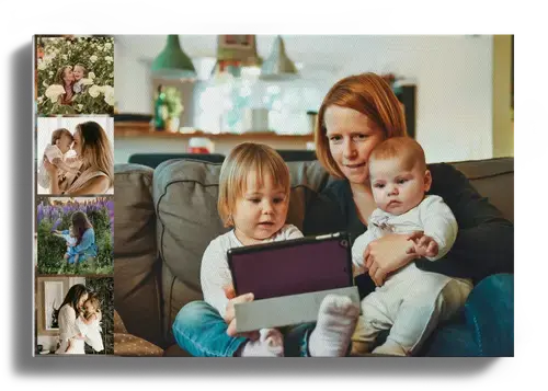 Collages Photos Mères-Enfants avec Textes