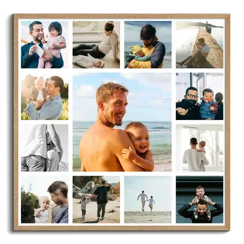 Fotocollage für Papa – mit Text & Vorlagen