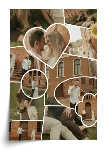 Scrapbook Collage Hochzeit clean