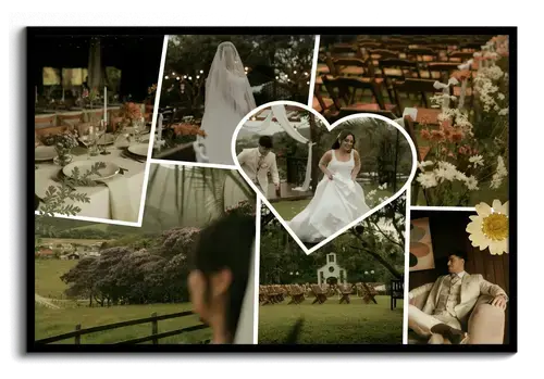 Scrapbook Collage Hochzeit clean