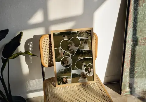 Scrapbook Fotocollage clean Lieblingsmomente