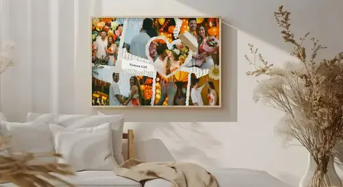 Scrapbook-Collage Urlaubserinnerungen