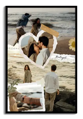 Scrapbook-Collage Urlaubserinnerungen