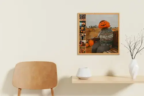 Halloween-Fotocollagen mit individuellem Text