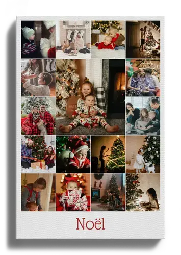 Collage Photo Noël: Famille et Cadeaux