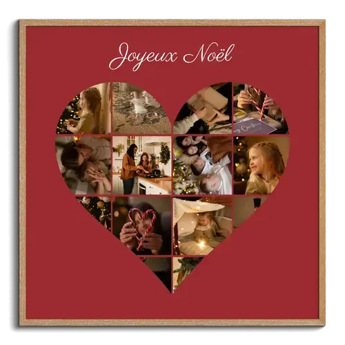 Collage photo de Noël avec texte personnalisable