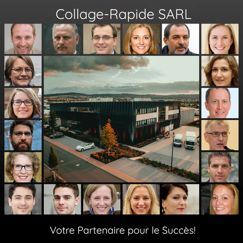 Collage Carrée Entreprise: Présentez Votre Équipe en Style et Réussite