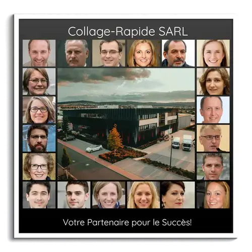 Exemple de mosaique photo pour photos de l entreprise employes et equipes