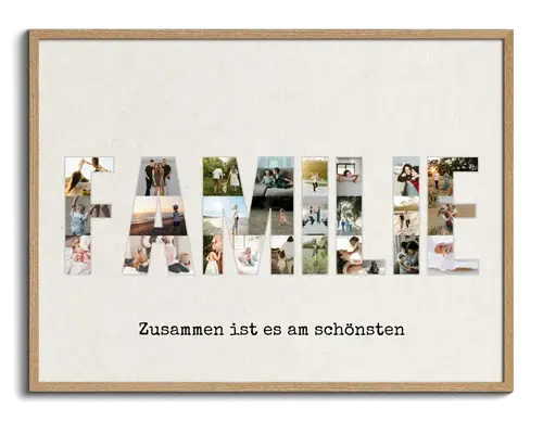 Fotocollage "Familie" mit personalisierten Fotos