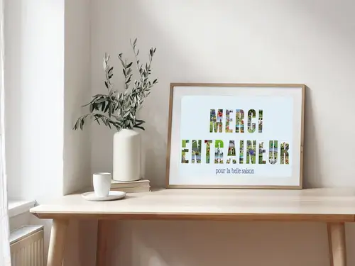 Collage Photo Personnalisée Merci Coach