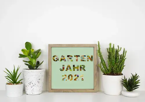 GARTENJAHR Fotocollage <Jahreszahl> mit Naturfotos