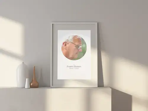 Portrait de souvenir circulaire personnalisé