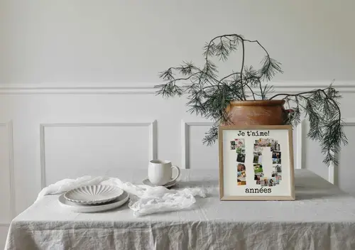 Collage Chiffre "10" Personnalisée Photos