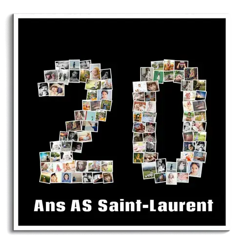 Créez votre photo-collage "20" anniversaire unique et mémorable dès aujourd'hui !
