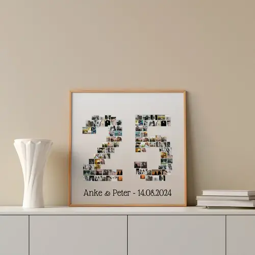 Zahlencollage '25' für Jubiläen und Feiern