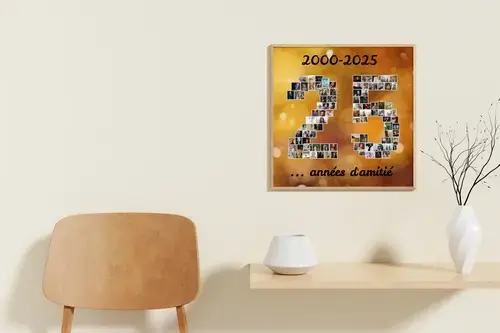 Photos en Chiffre 25 personnalisable