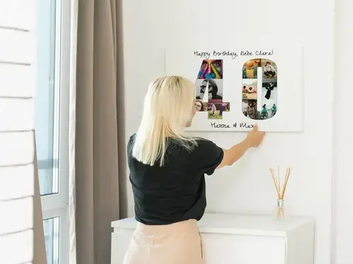 Zahlen-Fotocollage Poster als Download