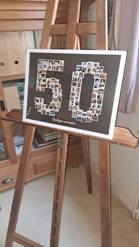 Photo du client Alain pour l'évaluation Impression Photocollage Affiche encadrée (bois, blanc) 40x30cm