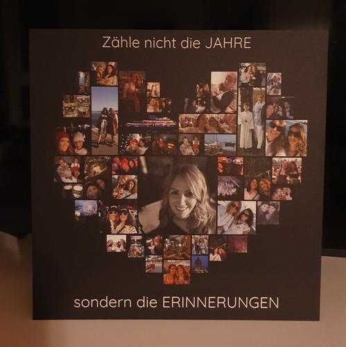 Kundenfoto von Birgit für Bewertung Druck Fotocollage Hartschaum 40x40cm