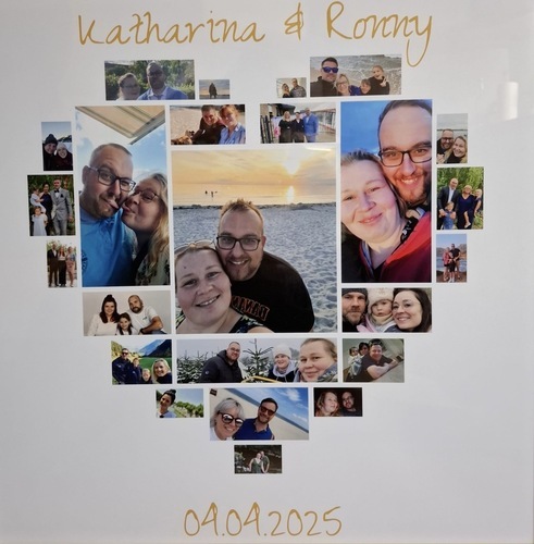 Photo du client Christel pour l'évaluation Impression Photocollage Affiche 50x50cm