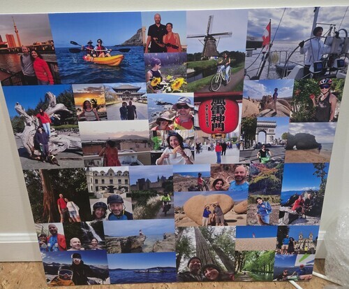 Kundenfoto von Erik für Bewertung Druck Fotocollage Hartschaum 60x60cm
