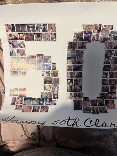 Photo du client Jayne pour l'évaluation Impression Photocollage Affiche 10x10"