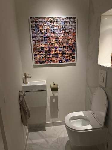 Photo du client Maurice pour l'évaluation Impression Photocollage Dibond 70x70cm