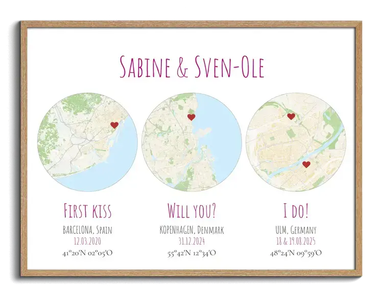 Trio de cartes rondes milestones en rose