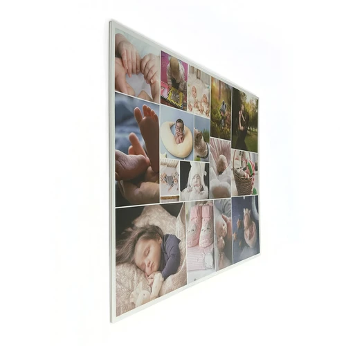Collage photo sur plaque en mousse rigide : vue d'ensemble